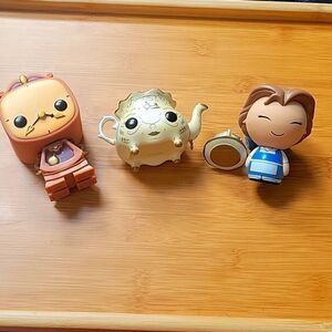 Beauty and the Beast funko pops/vinyl brand set of 4